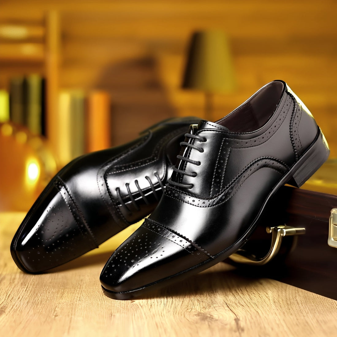 Ronan - Zapatos de punta retro para hombres