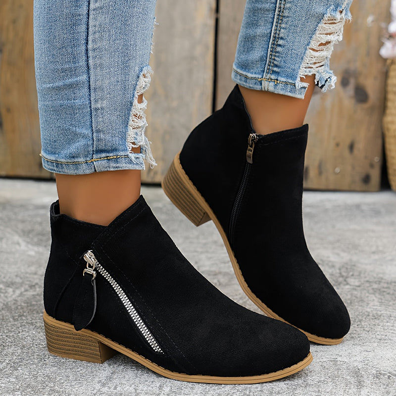 Mia - Botas con cremallera