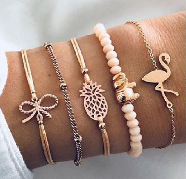 Alora – conjunto elegante de pulseras lima