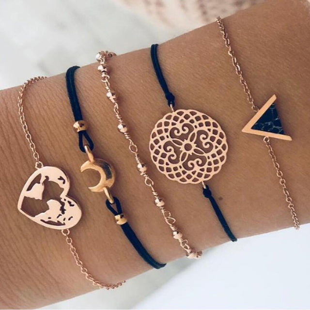 Alora – conjunto elegante de pulseras lima
