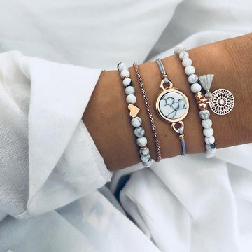 Alora – conjunto elegante de pulseras lima