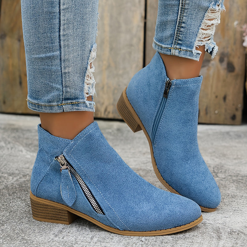 Mia - Botas con cremallera