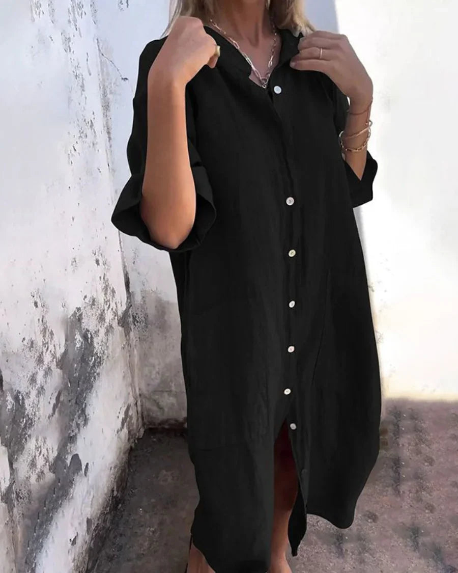 Valerie – Vestido camisero casual para mujer