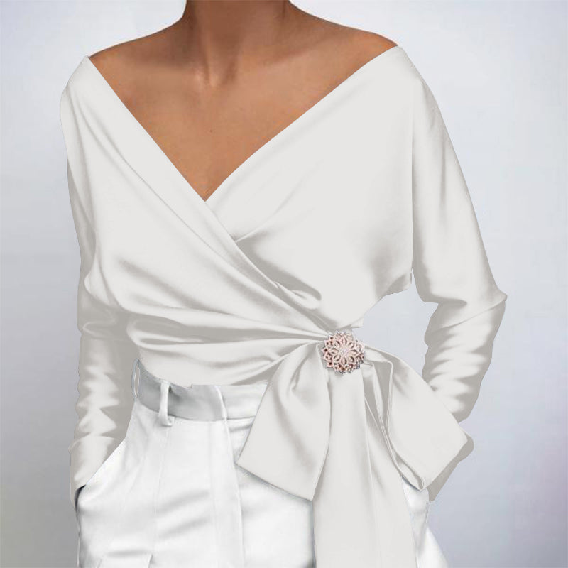 Davina - Blusa Elegante de Tela Suave para Mujer
