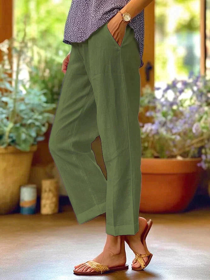 Oona - Pantalones de verano para mujer - Corte relajado para el día a día y la oficina