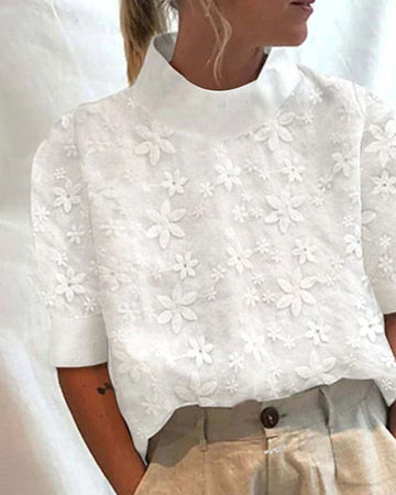 Julia – Blusa de encaje elegante para mujeres