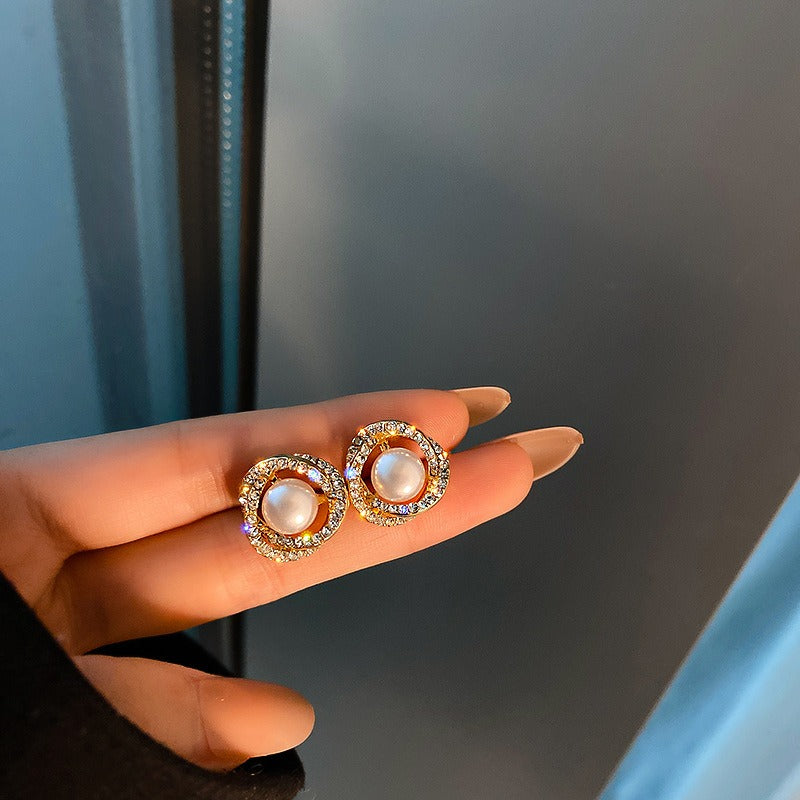 Aveline – Pendientes de perlas en diseño espiral