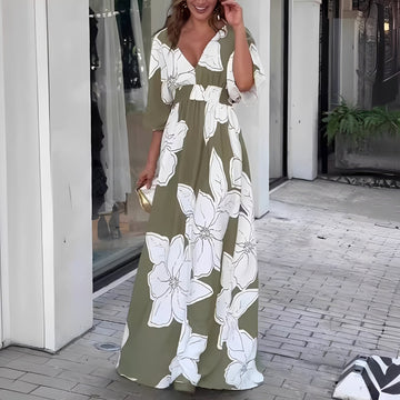 Alessia - Vestido Suelto Estilizado con Flores