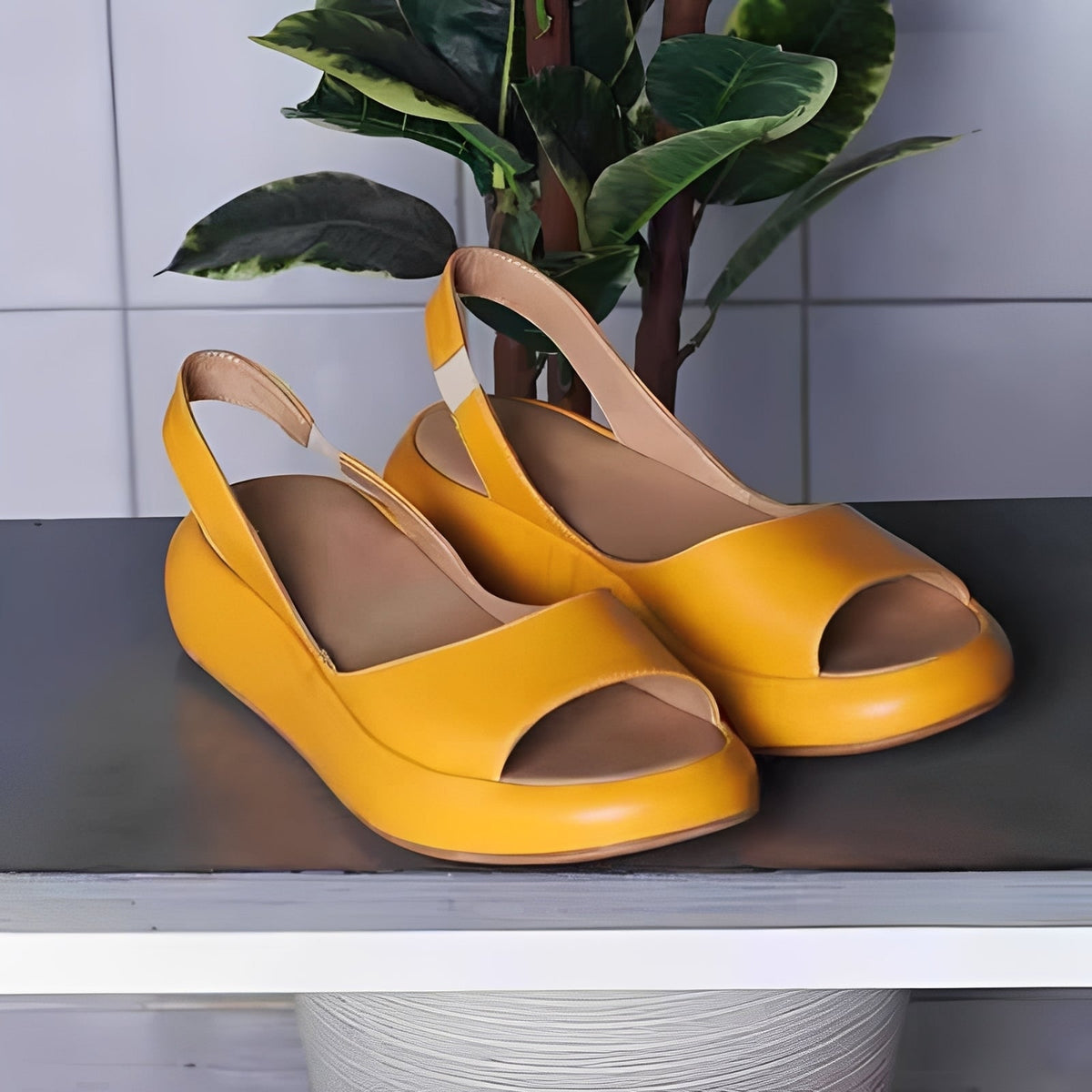 Martha - Sandalias Elegantes de Punta Abierta