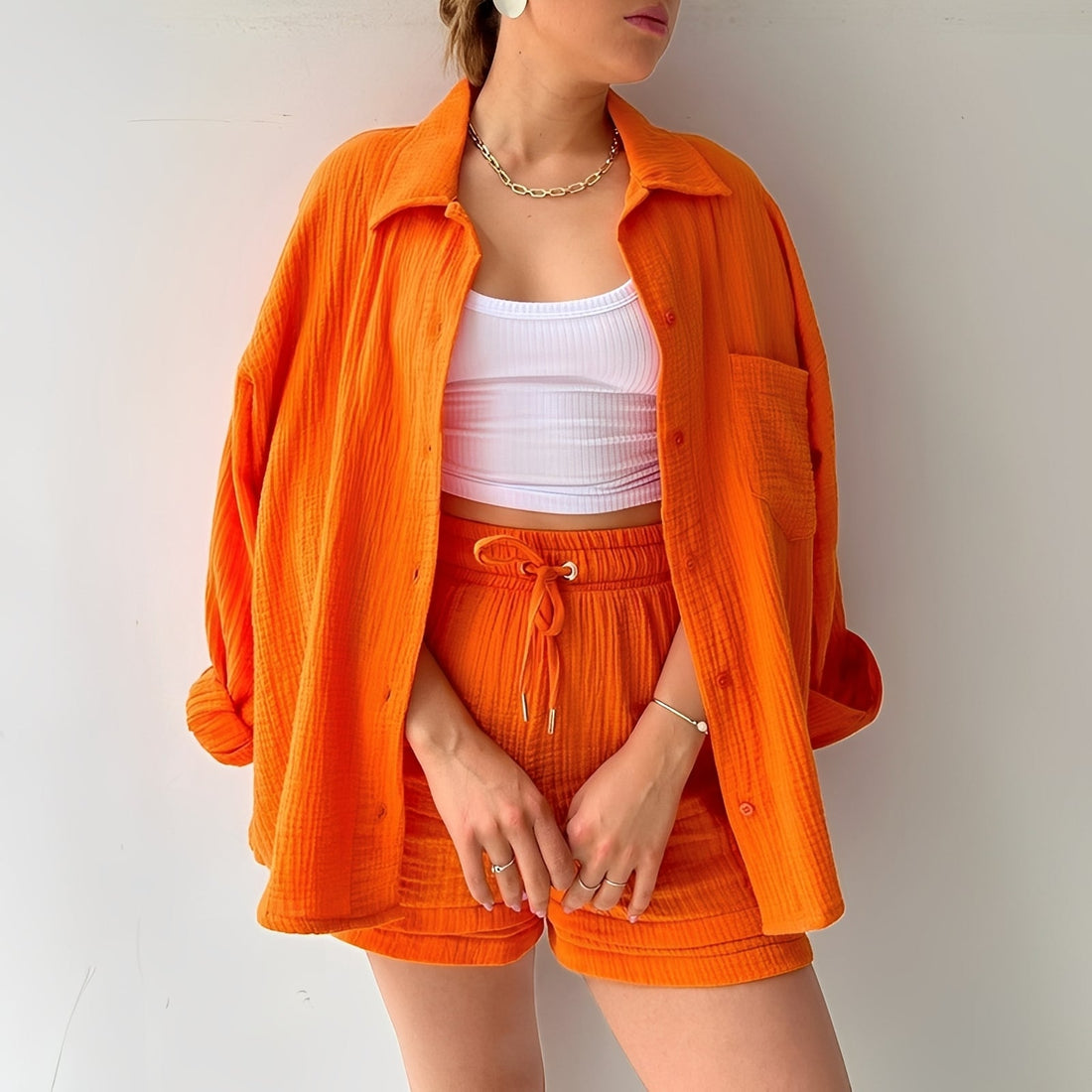 Alisha - Conjunto Cómodo de Manga Larga de 2 Piezas