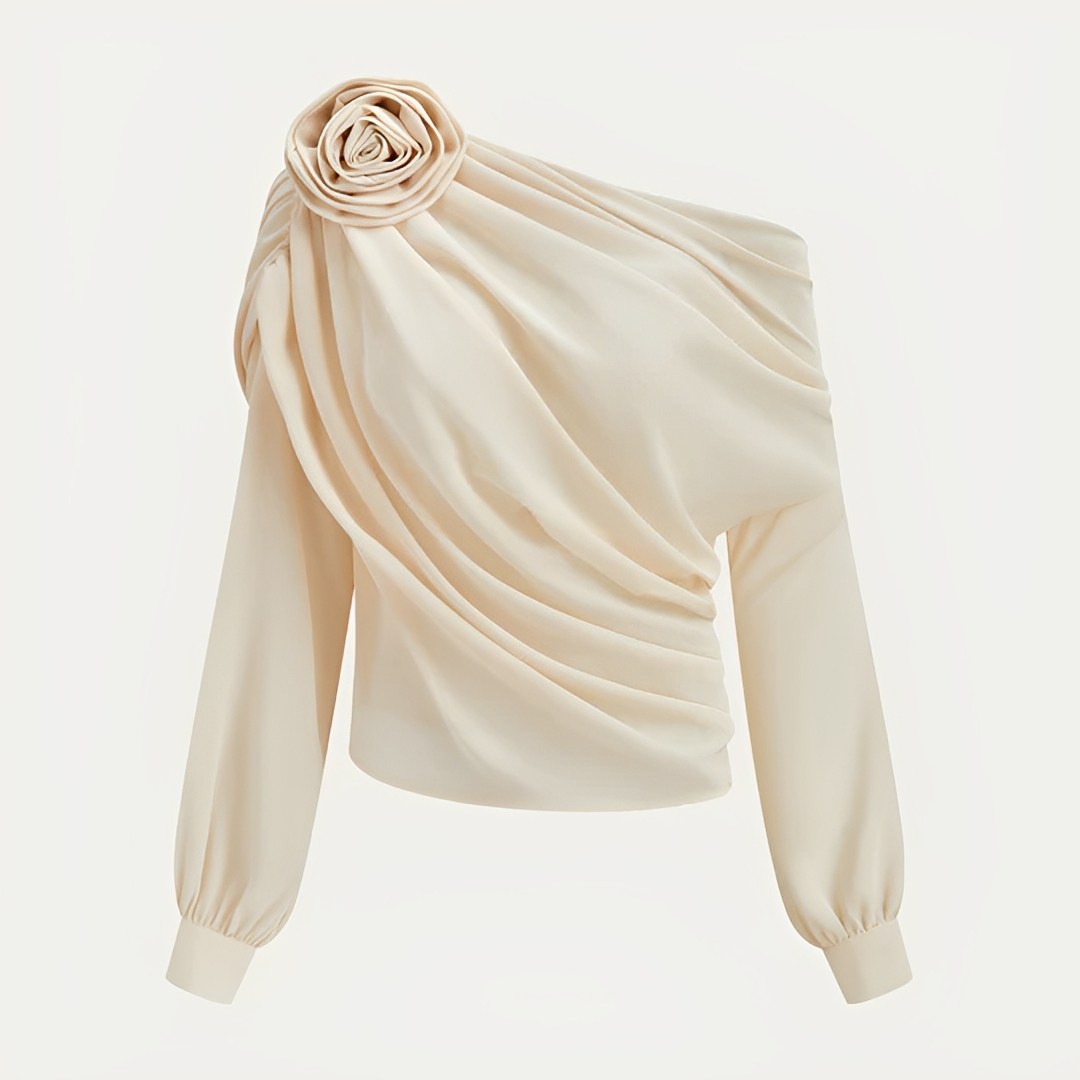 Ellise - Blusa asimétrica moderna