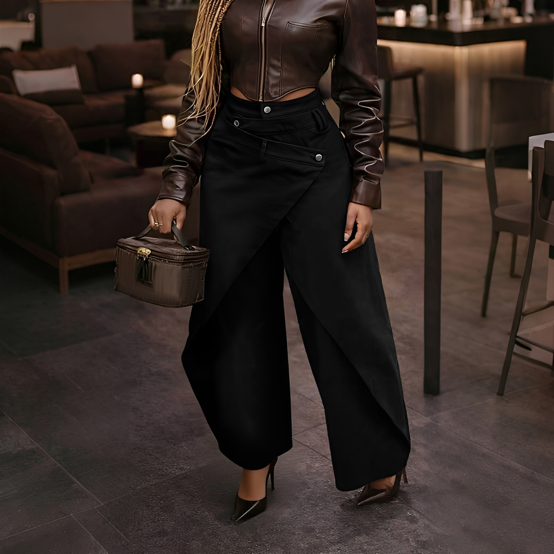Cheska - Pantalones Cruzados Estilosos