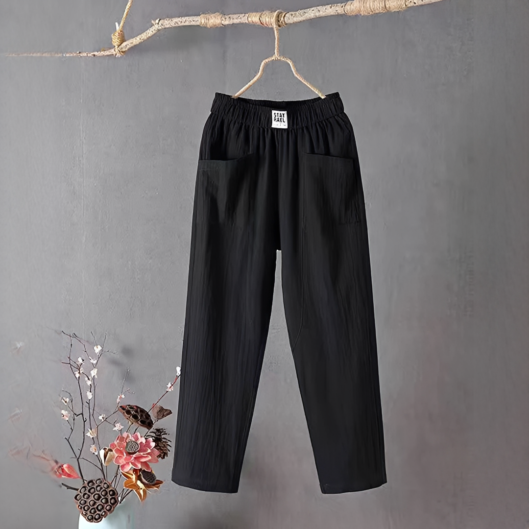 Sienna - Pantalones Casuales de Corte Amplio