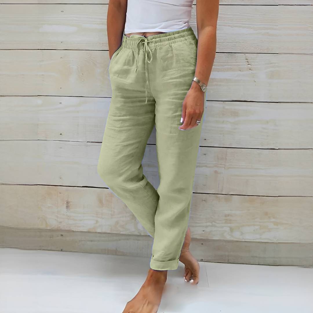 Susan - Pantalones de Estilo Relajado para Uso Diario