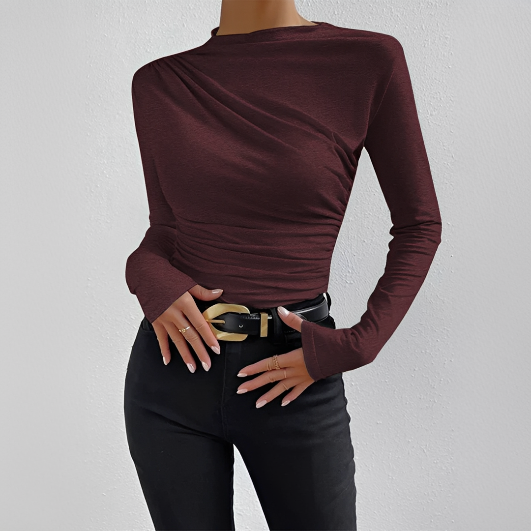 Rochelle - Blusas elegantes de manga larga