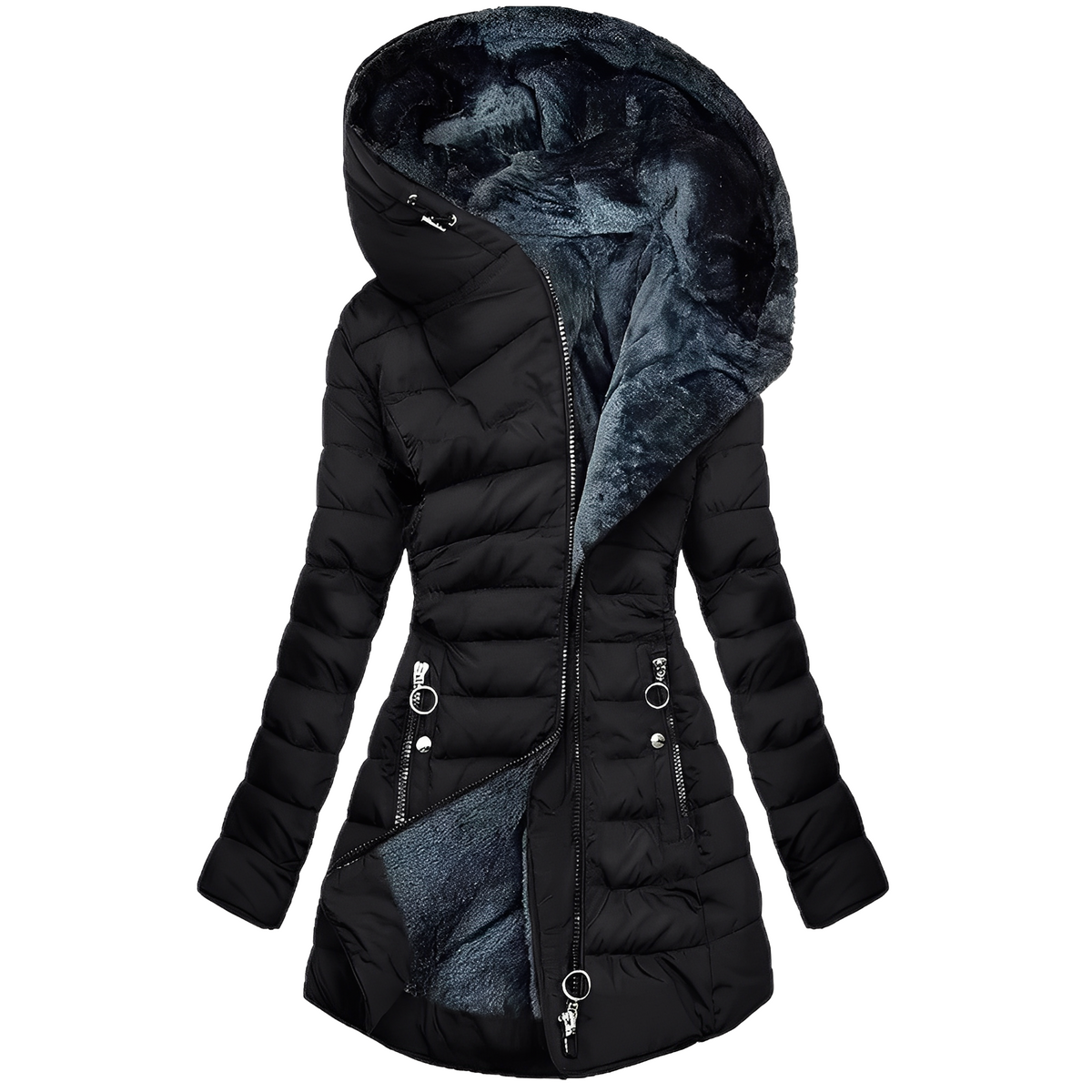 Jasmine - Chaqueta con capucha moderna