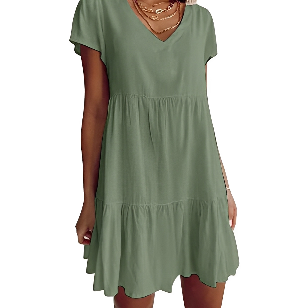 Judith - Mini Vestido Holgado Casual