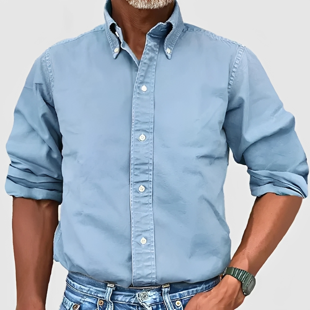 Edmond - Camisa tradicional de manga larga para hombre