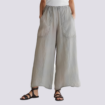 Angela - Pantalones casuales de pierna ancha para damas