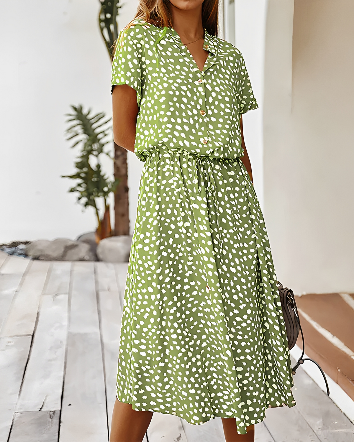 Shannon - Vestido Midi Sofisticado con Escote en V