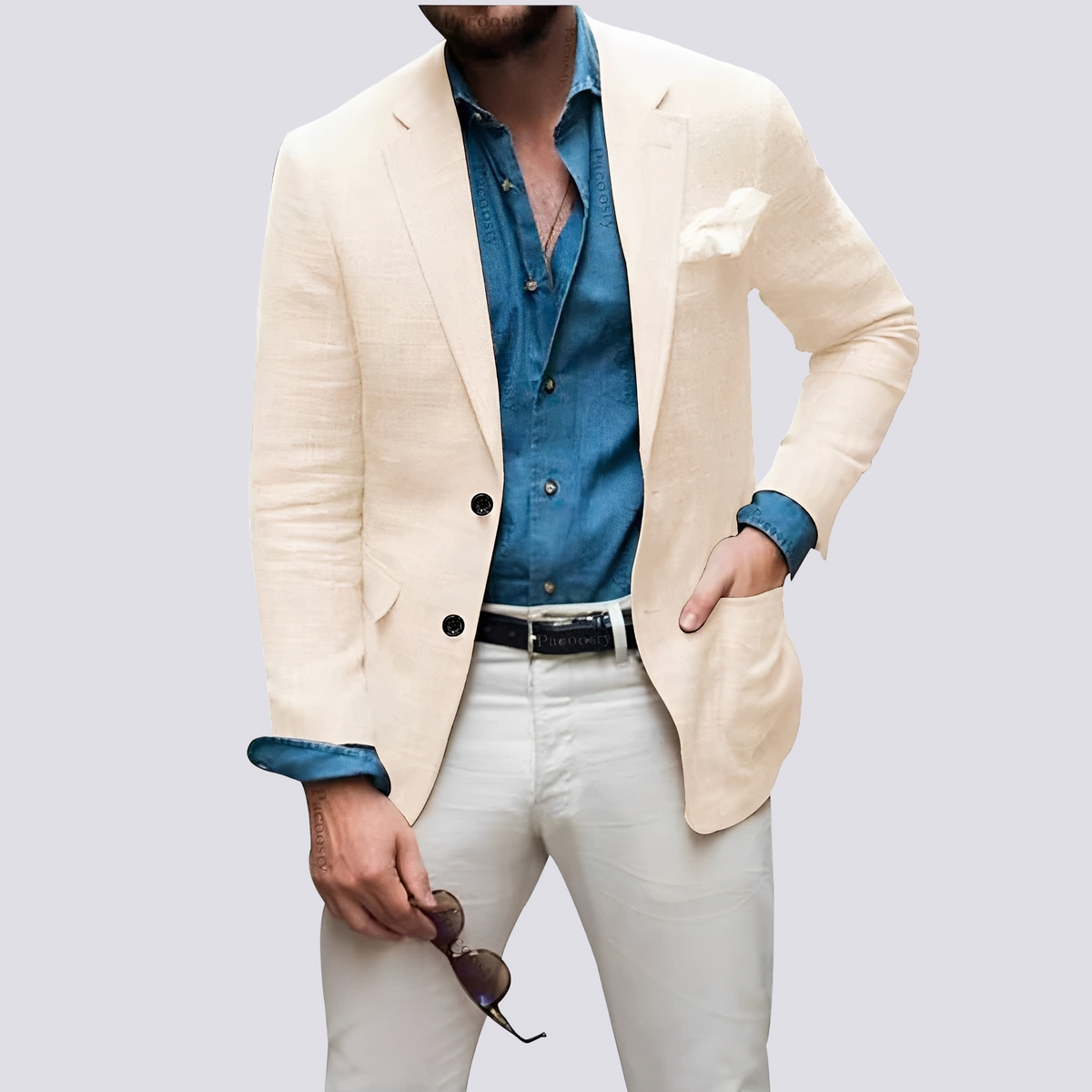 Glenn - Chaqueta elegante para hombres con botones