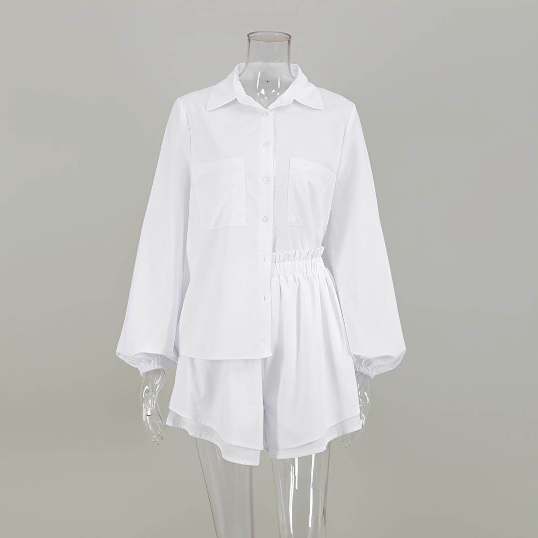 Larnie - Conjunto de top y short a la moda