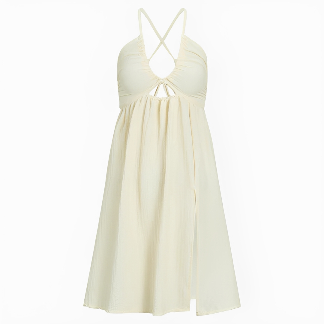 Edna - Vestido midi elegante con espalda descubierta