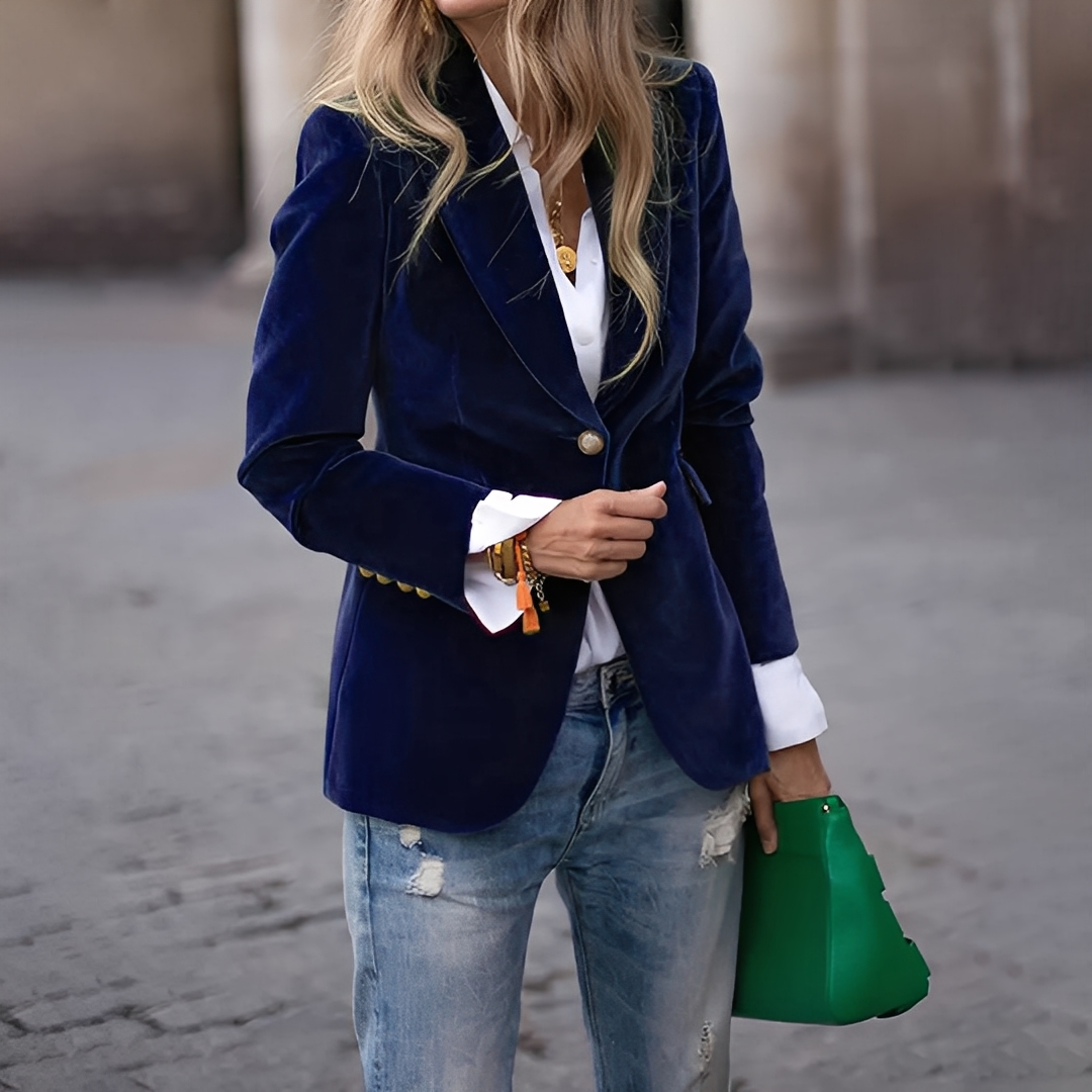 Lyliane - Chaqueta casual para damas con botones