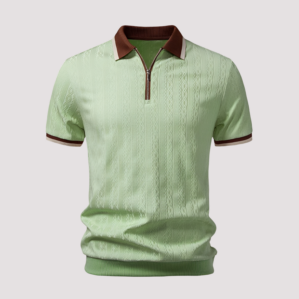Bryn - Polo con Cremallera Estiloso