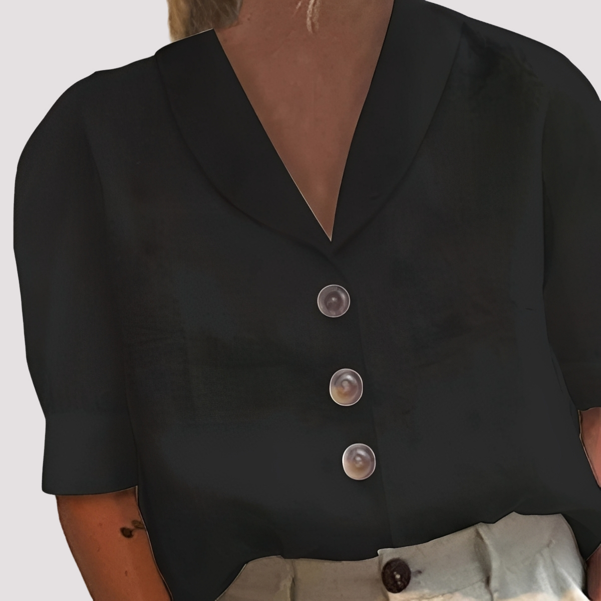 Mariyah - Blusa de Cuello en V