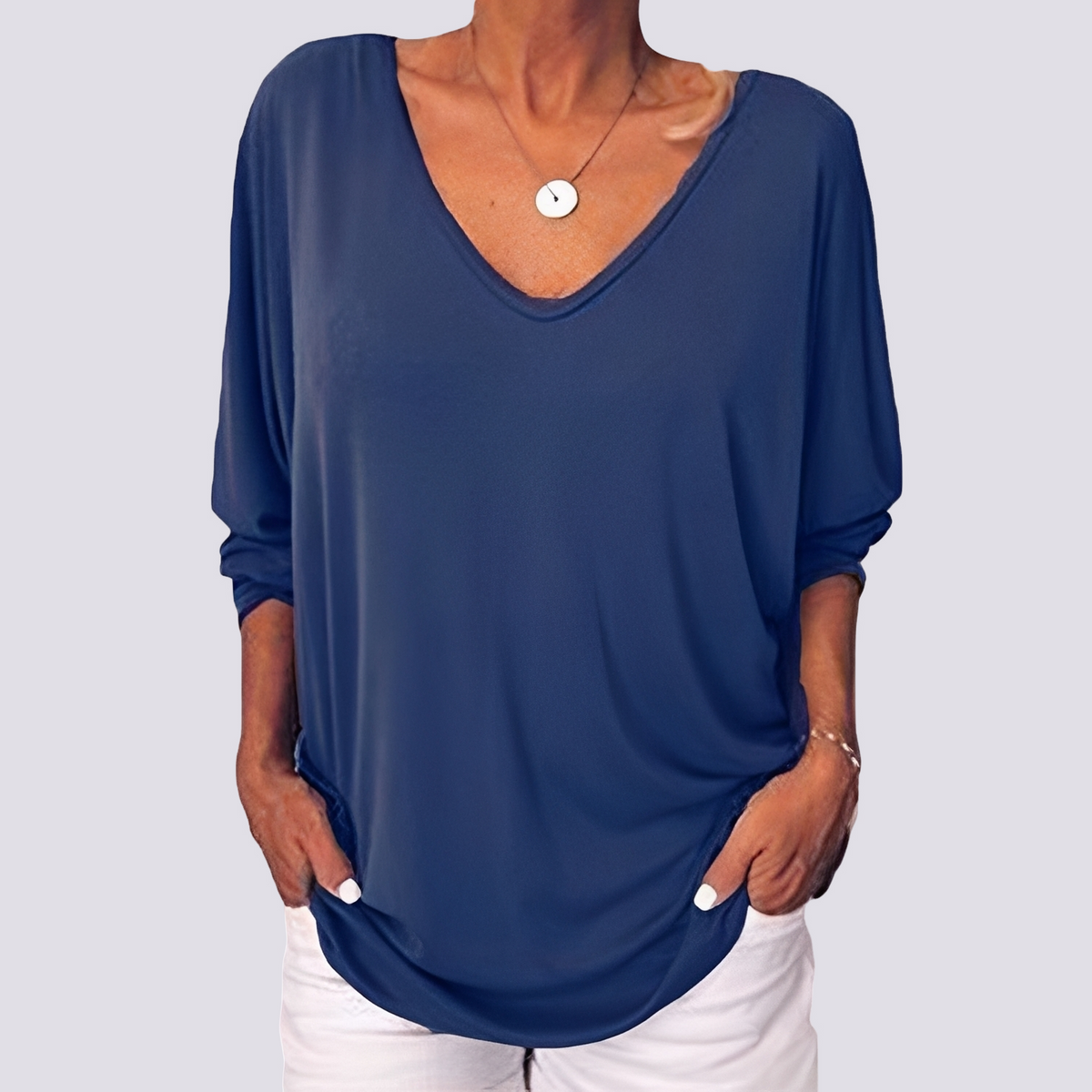 Bernice - Top Elegante con Espalda Abotonada