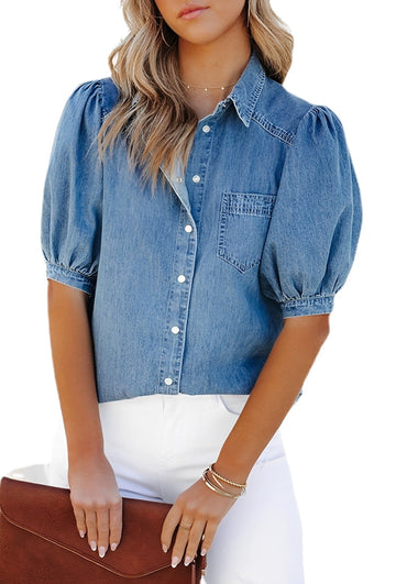 Mila - Camisa de Mezclilla Estilosa