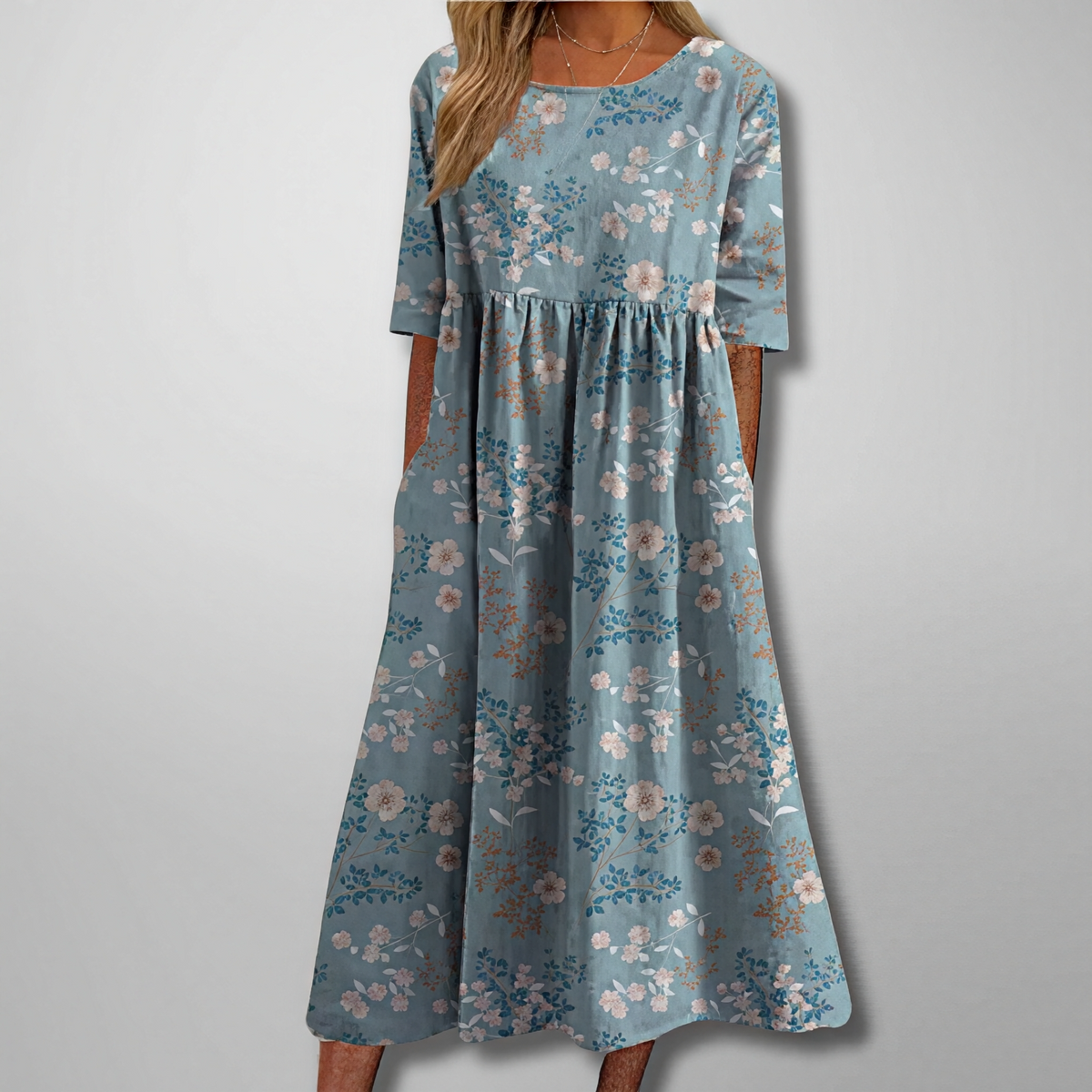 Gail – Vestido maxi floral para mujer