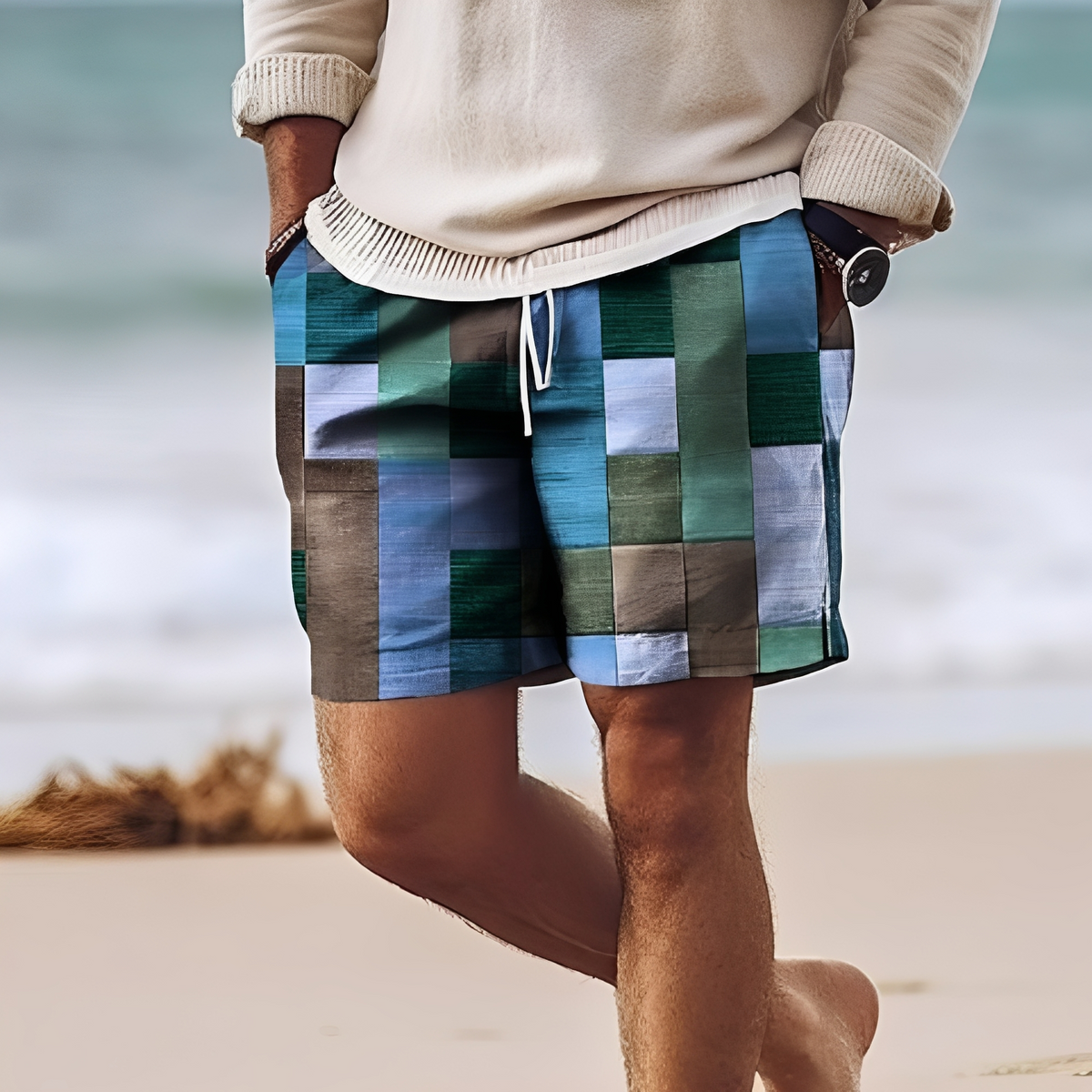 Aidan - Pantalones Cortos de Playa Elegantes