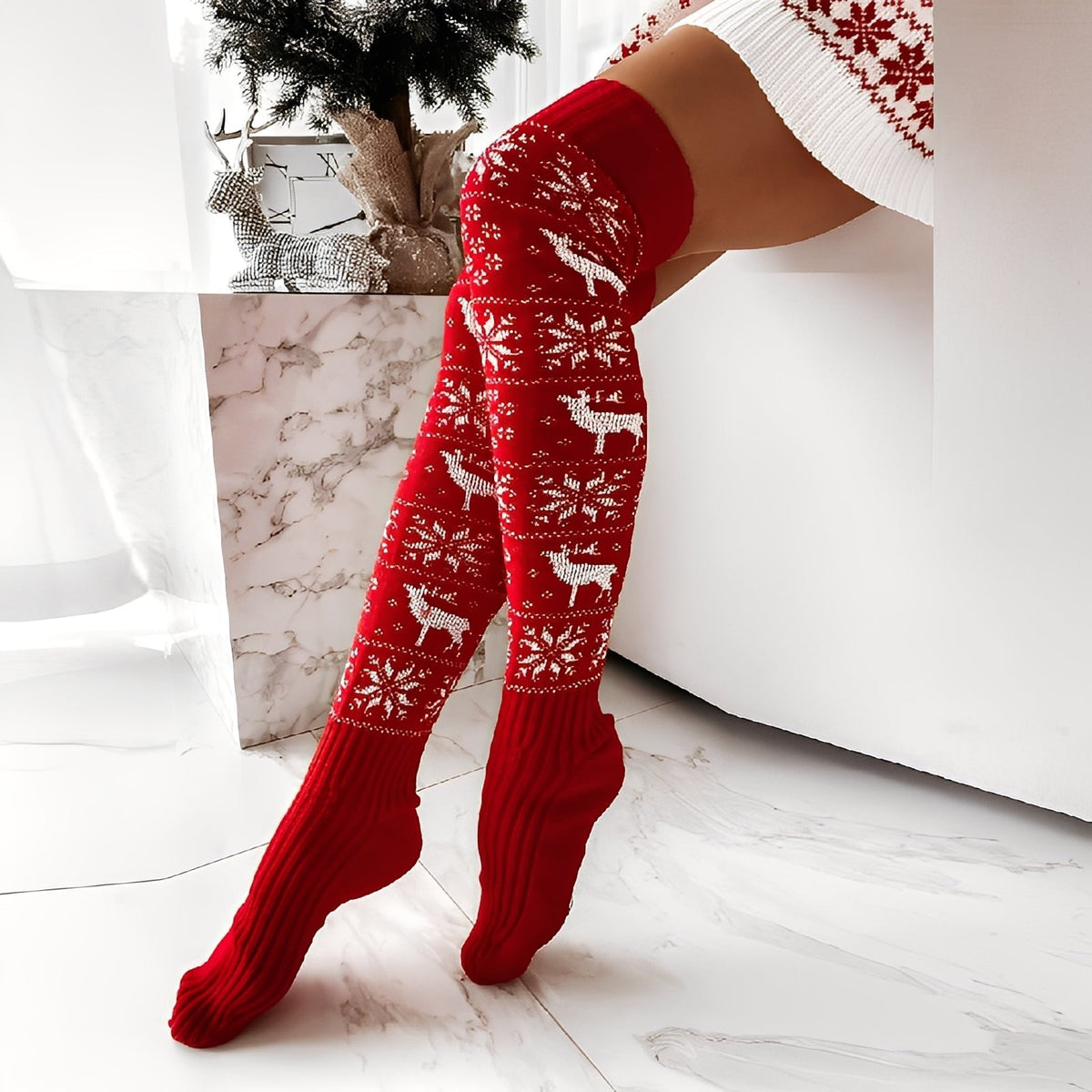 Carol - Calcetines navideños estilosos y cálidos