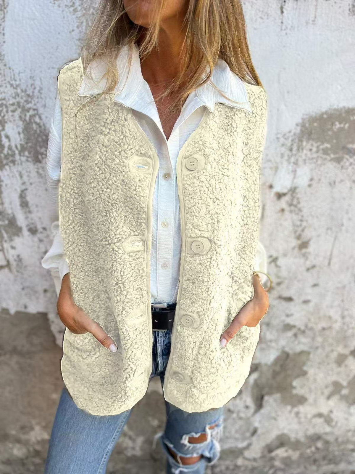Gabrielle - Chaleco moderno de fleece y plumón para mujeres