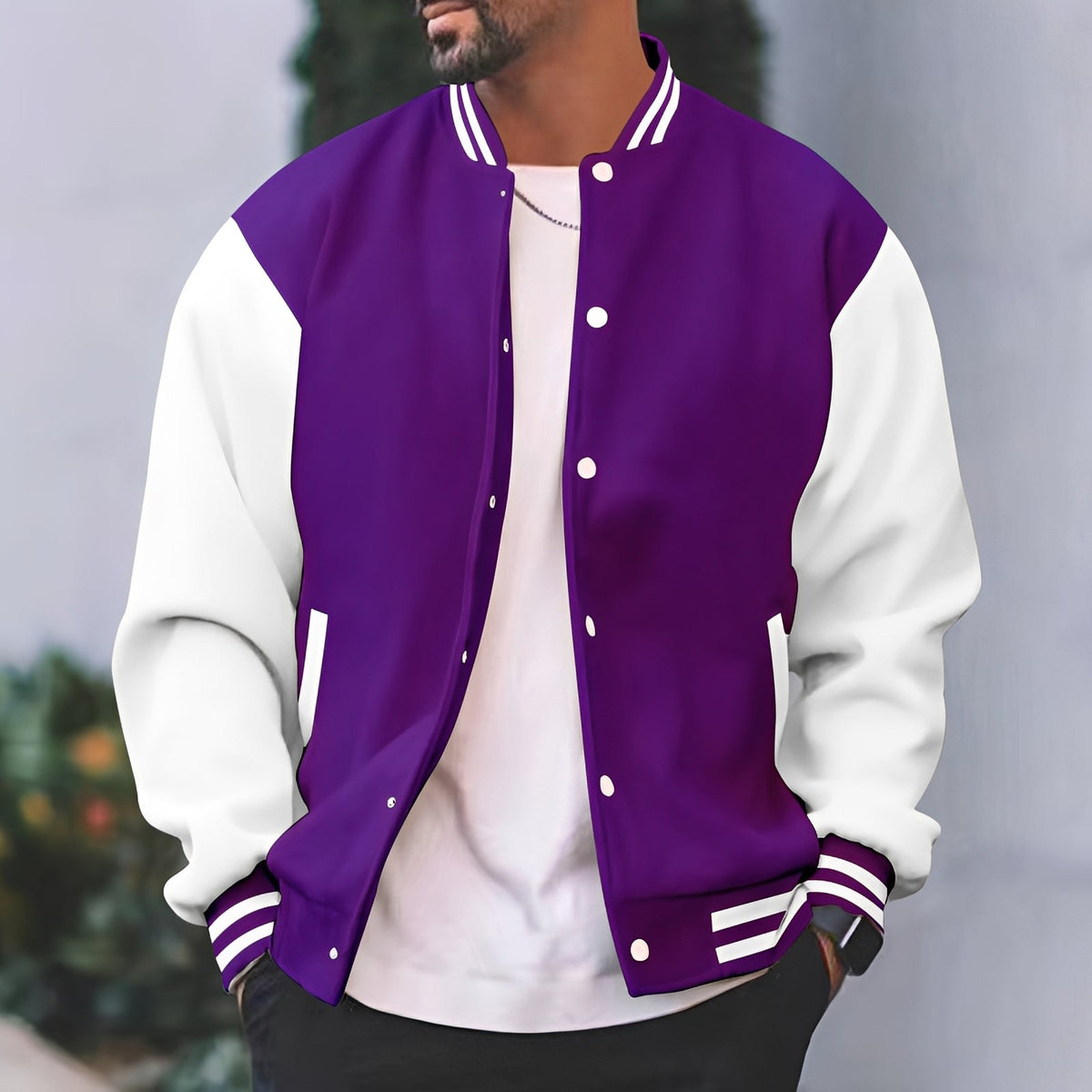 Greg - Chaqueta bomber elegante y holgada para hombres