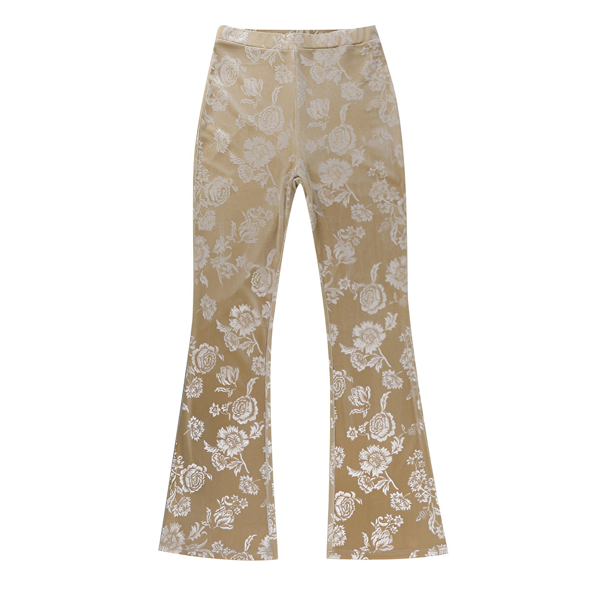 Rashel - Pantalones de pierna ancha con motivo floral