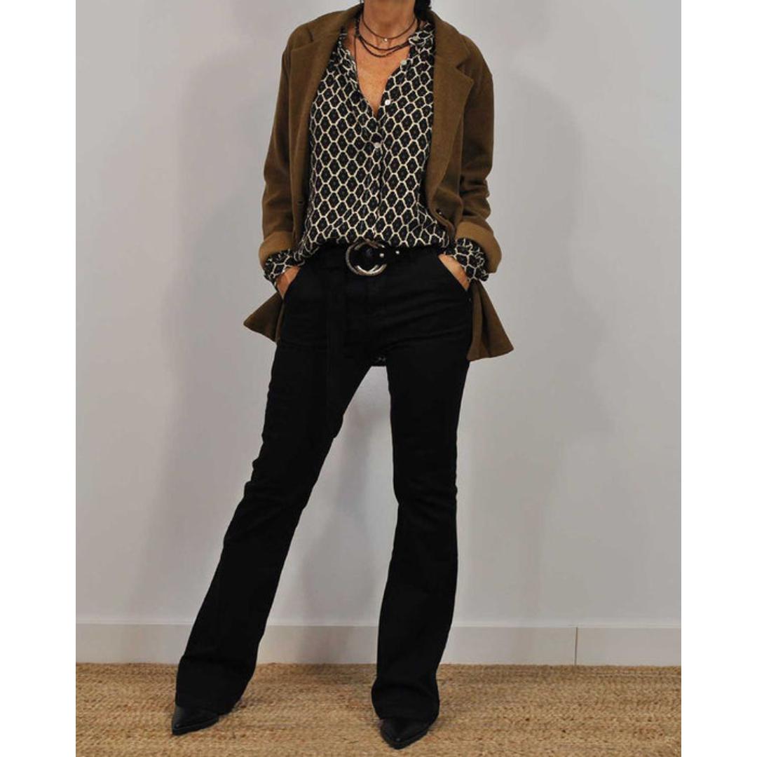 Chesiree - Blusa Casual con Cuello en V