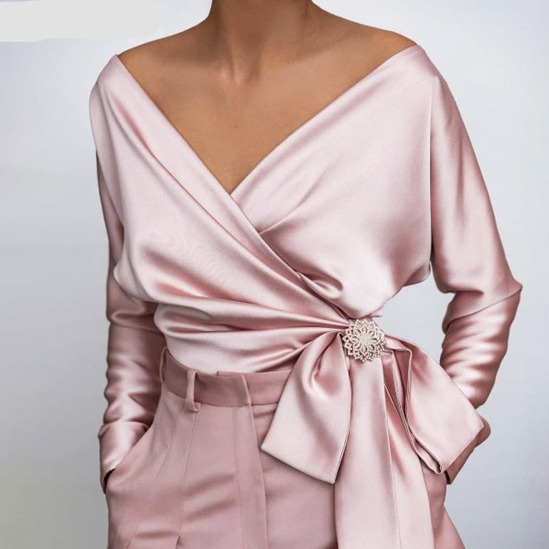 Davina - Blusa Elegante de Tela Suave para Mujer