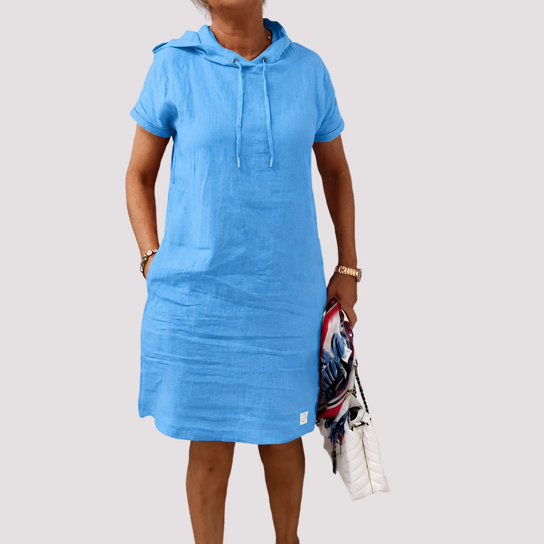 Ava - Vestido con Capucha Elegante