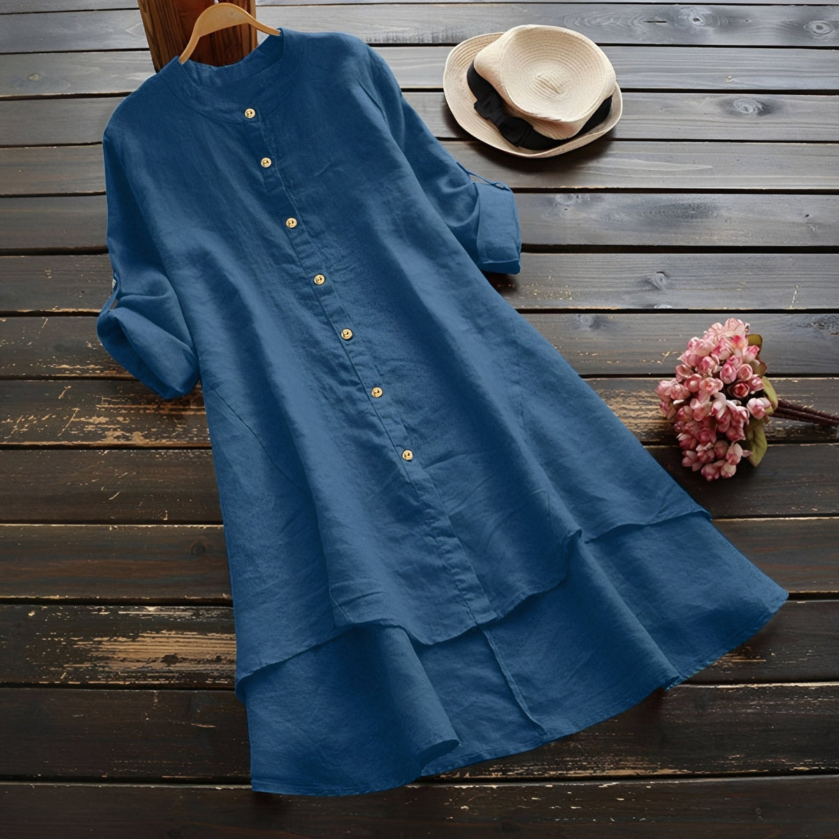 Mildred - Vestido Elegante con Botones