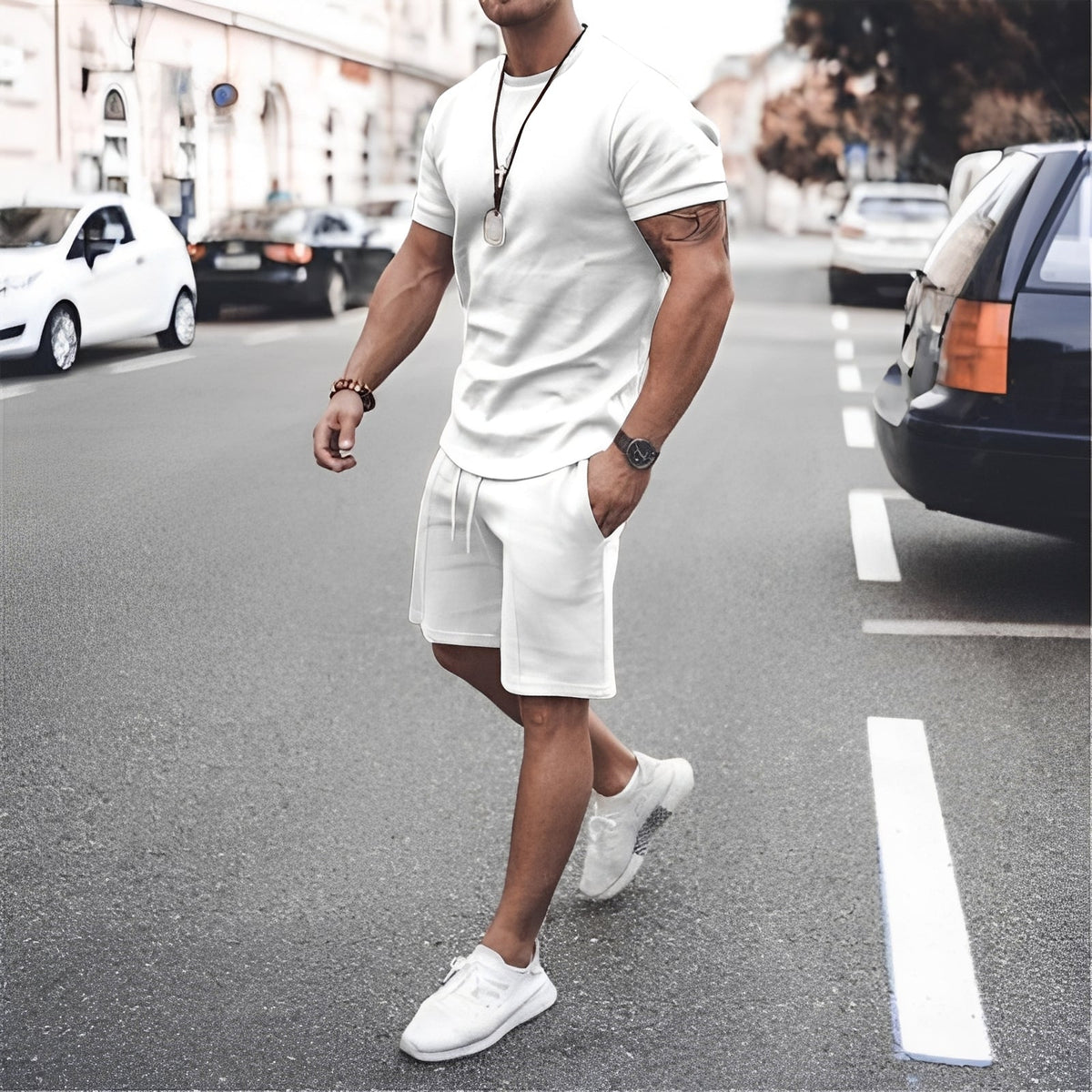 Stevie - Conjunto de Dos Piezas Hombre - para Ropa de Ocio Casual