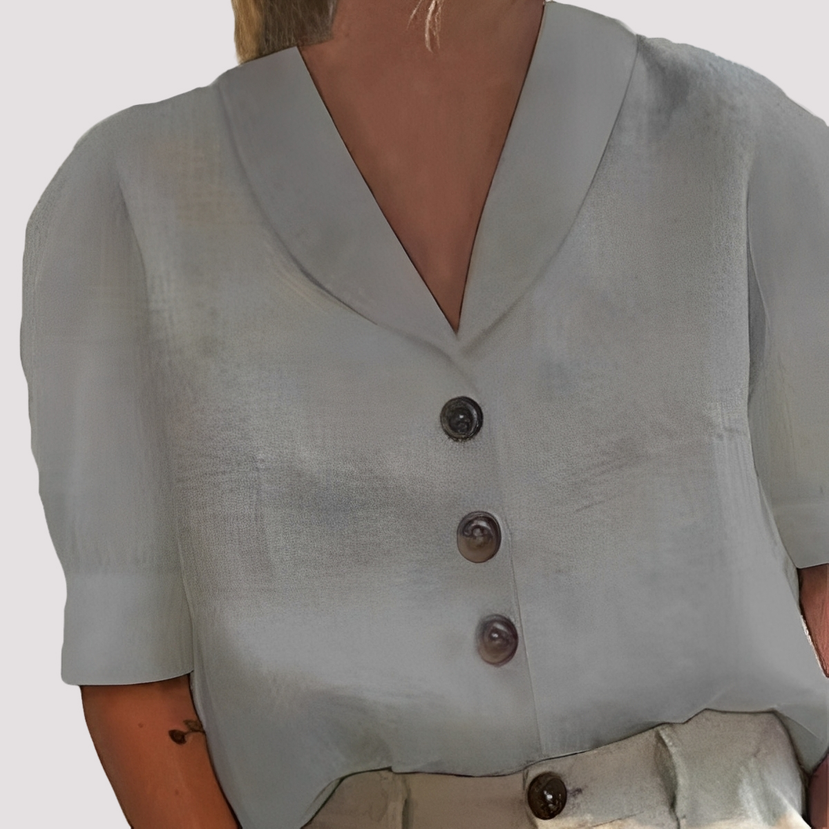 Mariyah - Blusa de Cuello en V