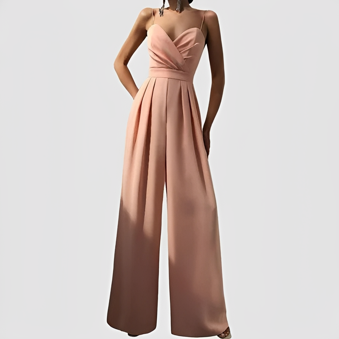 Glysha - Conjunto elegante de pierna ancha para mujer