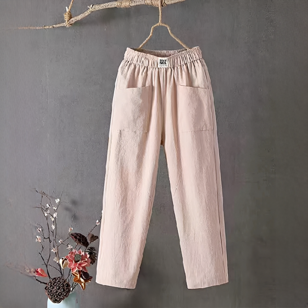 Sienna - Pantalones Casuales de Corte Amplio