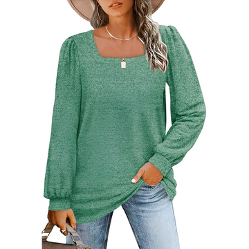 Jaylin - Blusa Elegante con Escote Cuadrado