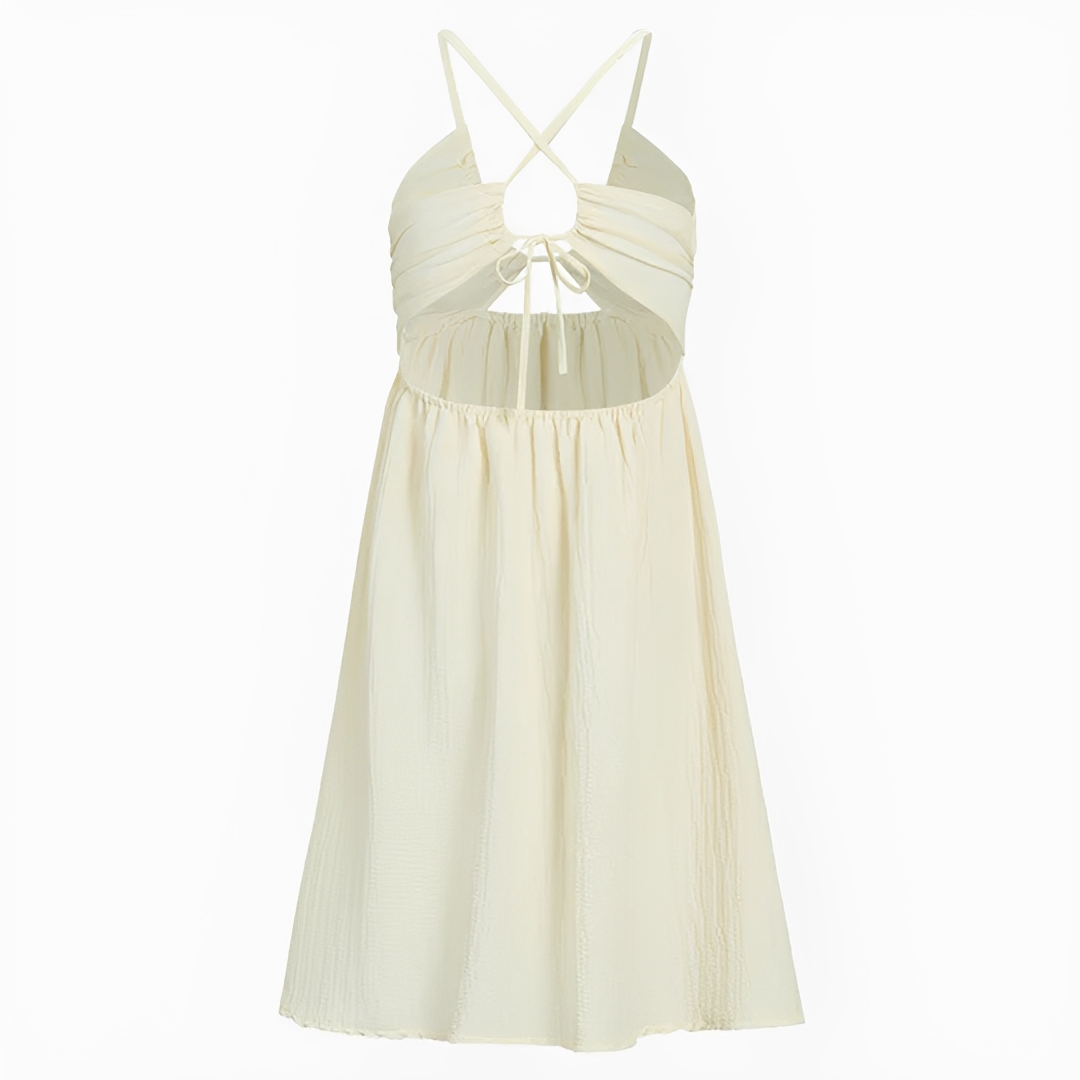 Edna - Vestido midi elegante con espalda descubierta
