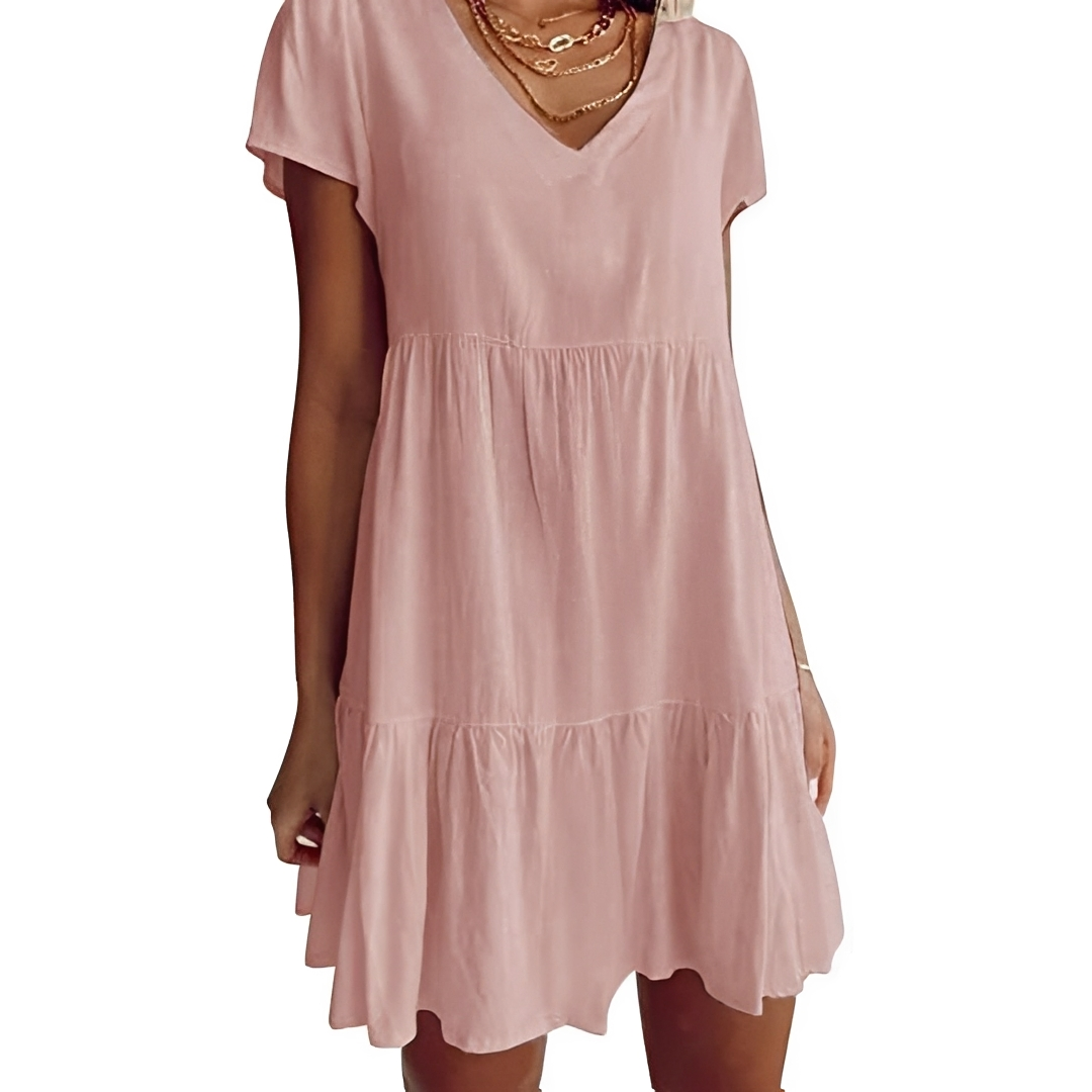 Judith - Mini Vestido Holgado Casual