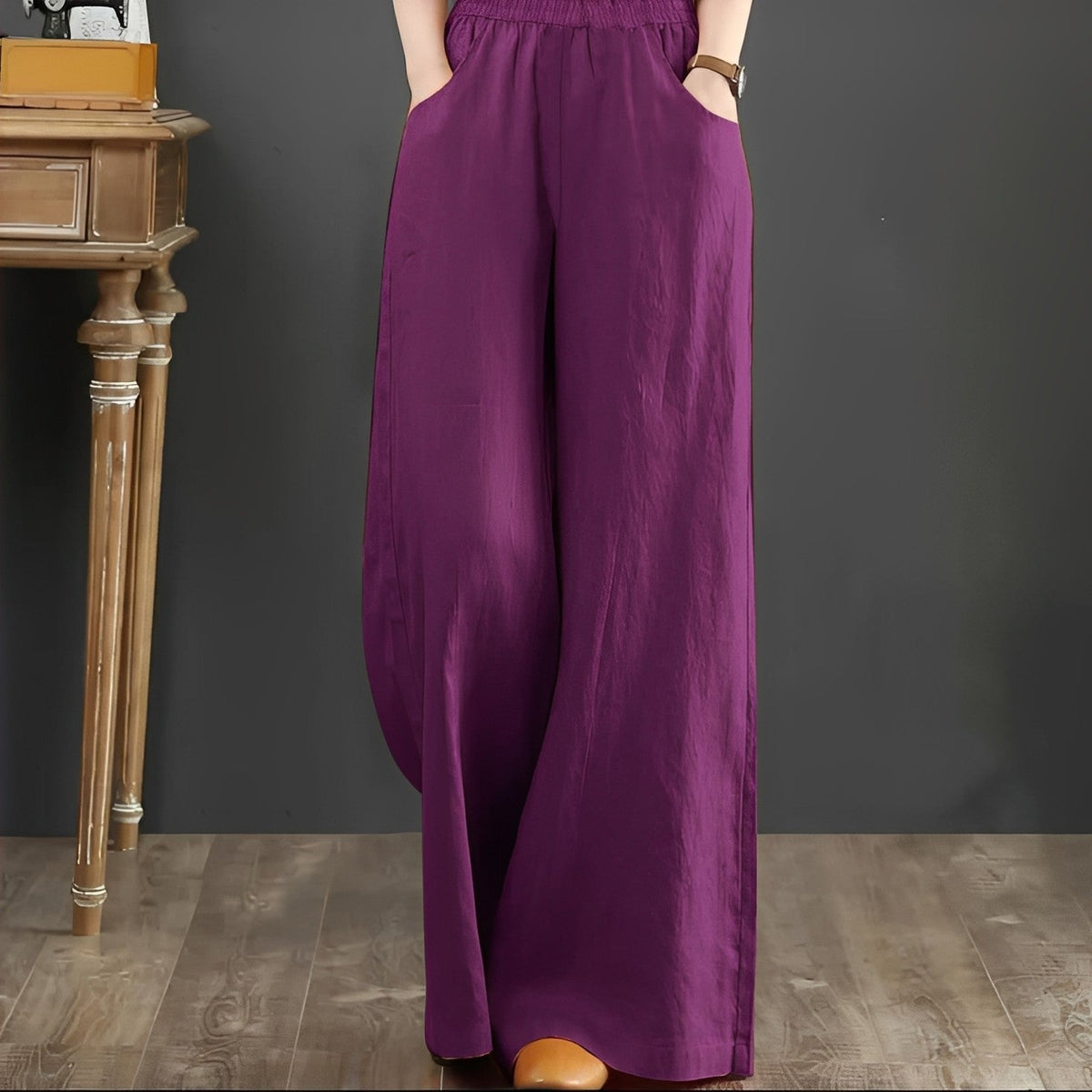 Dorothy - Pantalones cómodos de pierna ancha para damas